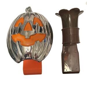 GUC Lot of 2 Bath and Bodyworks Wallflower Air Freshener Holders Pumpkin/Flower